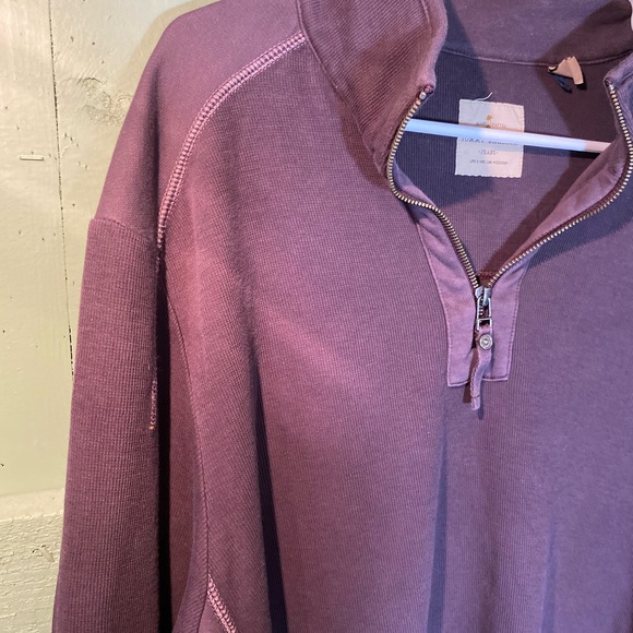 Tommy Bahama Dusty Purple Quarter Zip - Picture 2 of 8